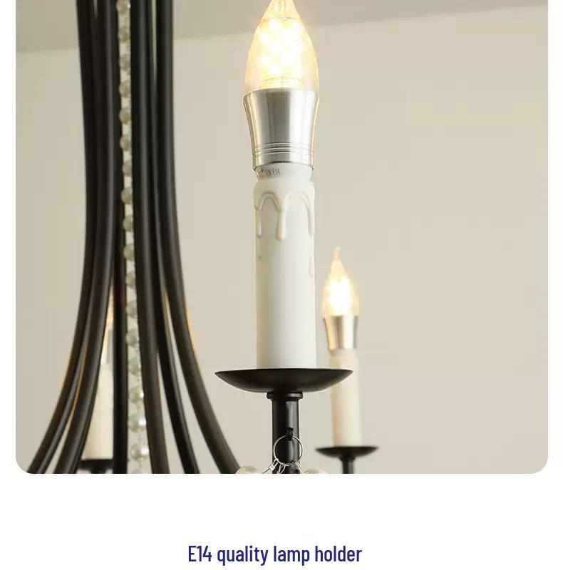 Mid-Century Crystal Chandelier: Versatile Lighting for Dining Room, Bedroom, and Walk-in Closet