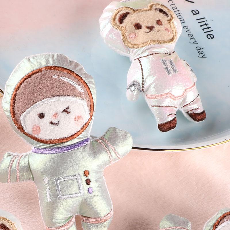 Computer Embroidery Plush Doll Astronaut Clothing Luggage Accessories Accessories Accessories Handmade Flower Accessories Hair Accessories Accessories