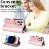Double Layer Zipper Wallet Case with 9 Card Slots for iPhone 16 16E Pro Max 15 14 Plus13 12 Pro Max PU Leather Flip Cover