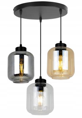 LUMINÁRIA PENDENTE MODERNA ELEGANTE COM CÚPULA DE VIDRO