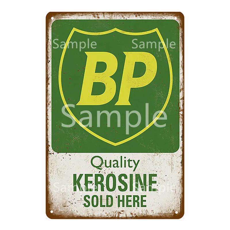 Vintage Gulf ESSO Mobil Racing Metal Tin Sign Wadhams Gasolines Motor Oil Garage Service Wall Decor Art Poster Wall Plaque YL055