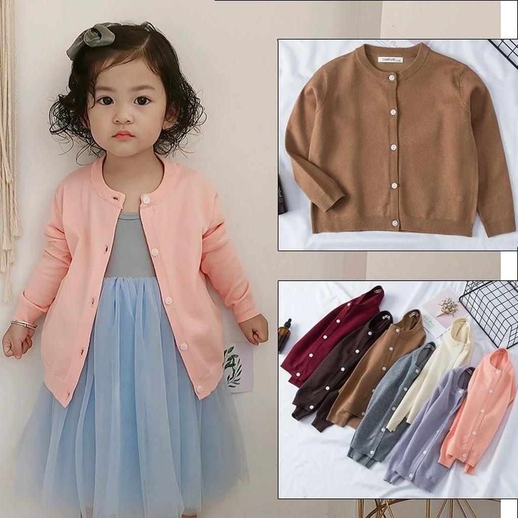 Girls' Stylish Casual Cardigan Sweater Outerwear