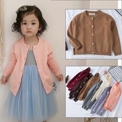 Mädchen Stilvoller Lässiger Cardigan Pullover Oberbekleidung