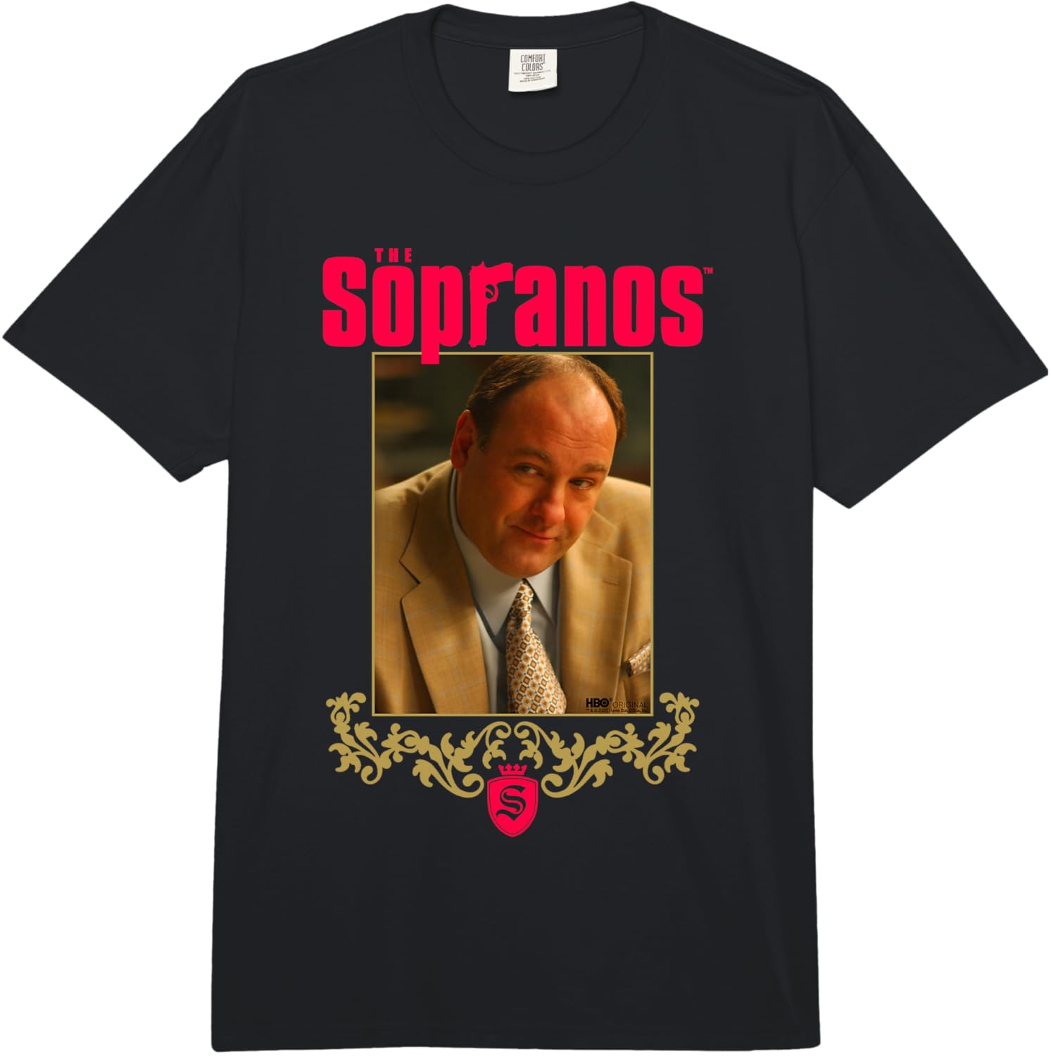 

The Sopranos Tony Officially Licensed Comfort Colors Adult Heavyweight T-Shirt 5XL різнокольоровий