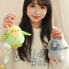Cute Mini Standing Shoulder Pet Bird Plush Toy Fluffy Parrot Pigeon Stuffed Doll Pendant