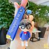 Detective Conan Anime Edogawa Konan Hattori Heiji Fashion Cartoon Doll Keychain Bag Keyring Pendant Accessories Birthday Gift