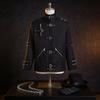 Michael Jackson Dark Style Performance Jacket With Polyester Material For Stage And Party Wear
