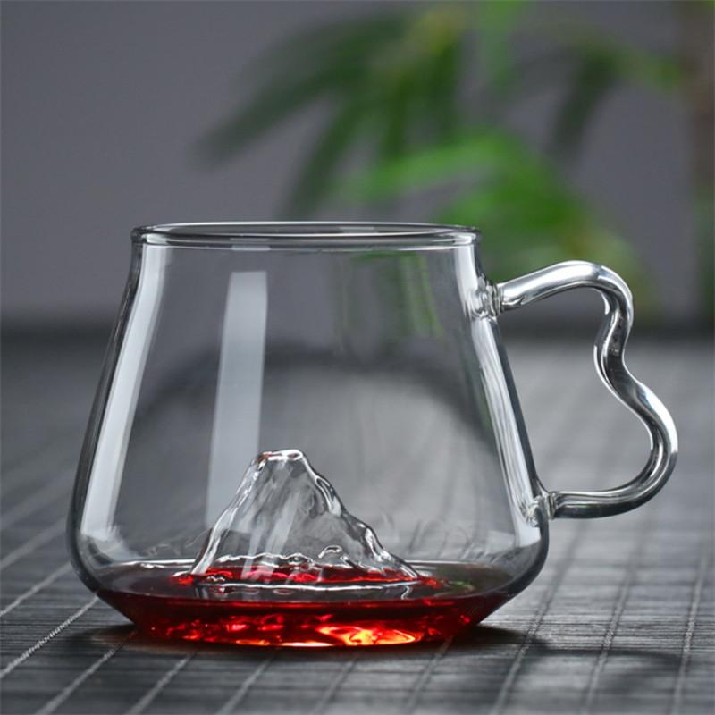 

Кружка из термостойкого прозрачного стекла – для виски, пива, кофе и коктейлей Snow Mountain B