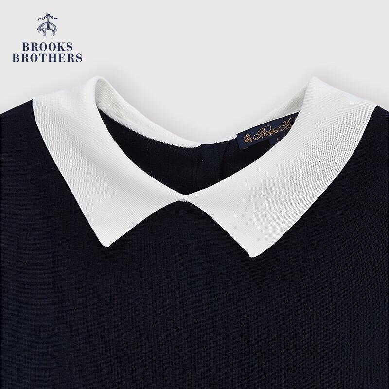 Brooks Brothers Women's 2026 Lapel Short Sleeve Knit Pullover