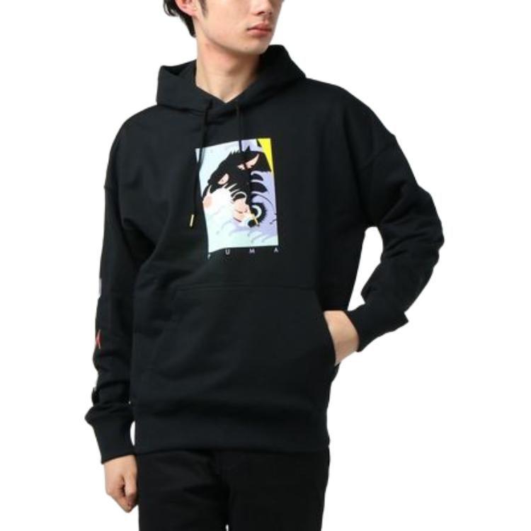 Puma Sweatshirts Men's Black Hooded Moderate Regular 579093-01