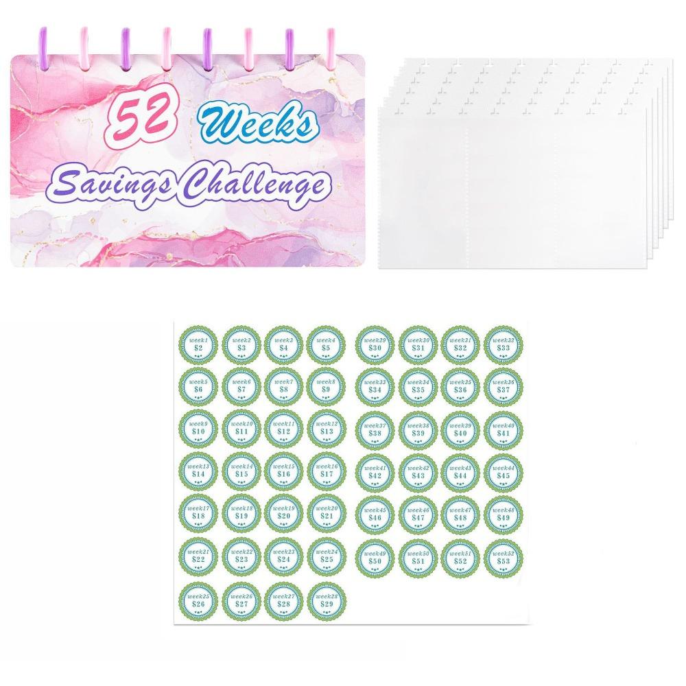 

52 недели Конверты для наличных Сберегающий блокнот Еженедельный бюджетный планер Домашний офис Style 5