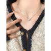 Women's Zircon Pendant Niche Style Jewelry Silver Necklace