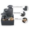HOMEFISH Desktop Waterfall Decoration Small Fountain Creative Flowing Water Ornaments for Living Room Office Decor