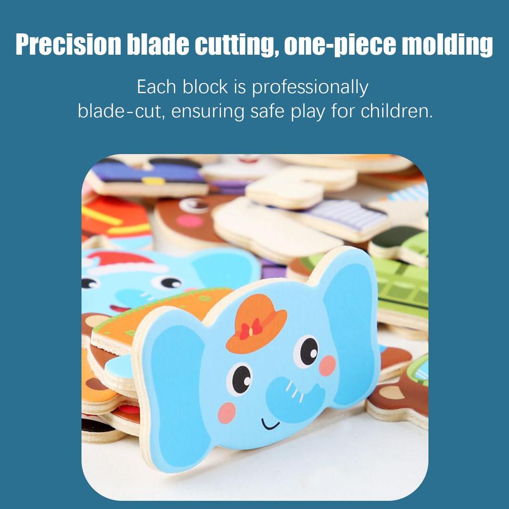 Wooden Magnetic Puzzles Dress Up Sorting And Matching Fine Motor Toys Wooden Bear Family Dress-Up Puzzle For Kids Children Boys