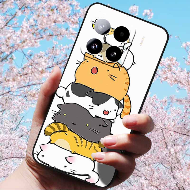 For Xiaomi 15 Pro 5G 6.73"Cases 3D Relief Soft Silicone Cover Retro Embossed for Xiaomi 15 5G Phone Mi 15pro 15 3D Soft TPU Case