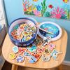 Magnetic Fishing Toys Set: Underwater Wooden Blocks for Children's Early Education & Fun