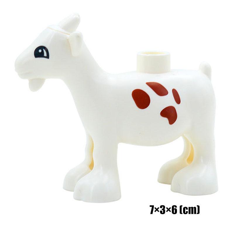 1Pcs Big Block Building Classic Marine Animal Wildlife Penguin Whale Compatible Duplo Bricks Set Supplement Toy For Children