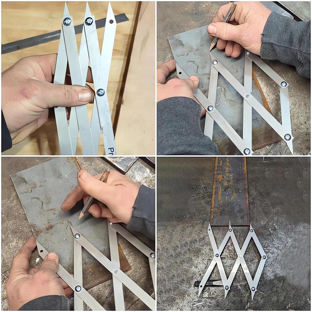 Picket Master Pro 3 Point Center Finder for Precise Measurements 2025 Upgrade Center Finder Tool Woodworking Center Finder Marking Tool Equidistant