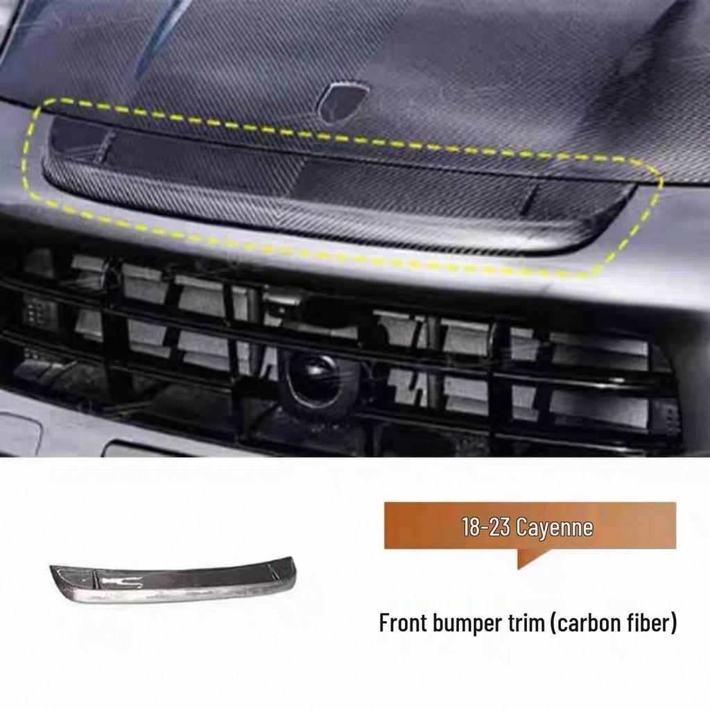 Porsche Cayenne Coupe (18-25) Carbon Fiber Kit: Front Lip, Side Skirts, Rear Lip, Roof & Middle Spoilers