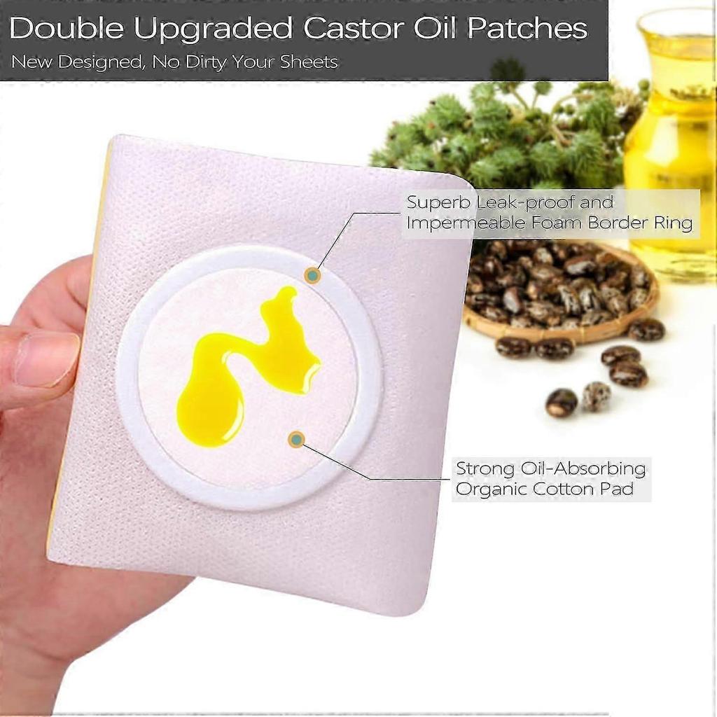 2025 Latest Model  12Pcs Hypoallergenic Castor Oil Pack Wrap for Belly Button,