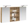 Bathroom Cabinet Set 3 Pcs 100 X 10.5 X 50 Cm Particleboard