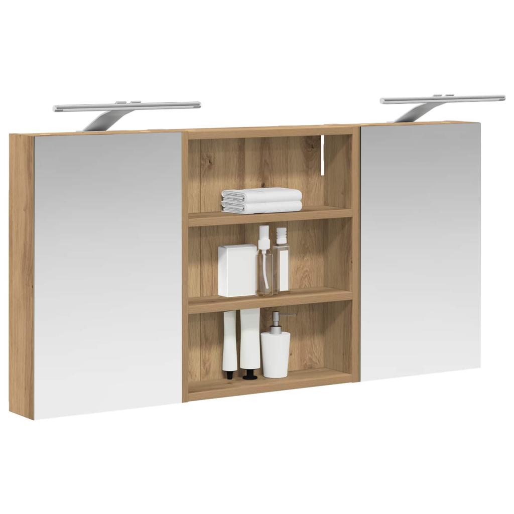 Bathroom Cabinet Set 3 Pcs 100 X 10.5 X 50 Cm Particleboard