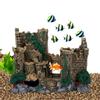Resin Vintage Western Castle Ornaments Landscape Decoration for Aquarium Fish Tank