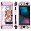 eXtremeRate PlayVital Switch Console Back NS Handheld Controller Detachable Protector Hard Customized Dockable Protective Case for Switch Shiba Cover,