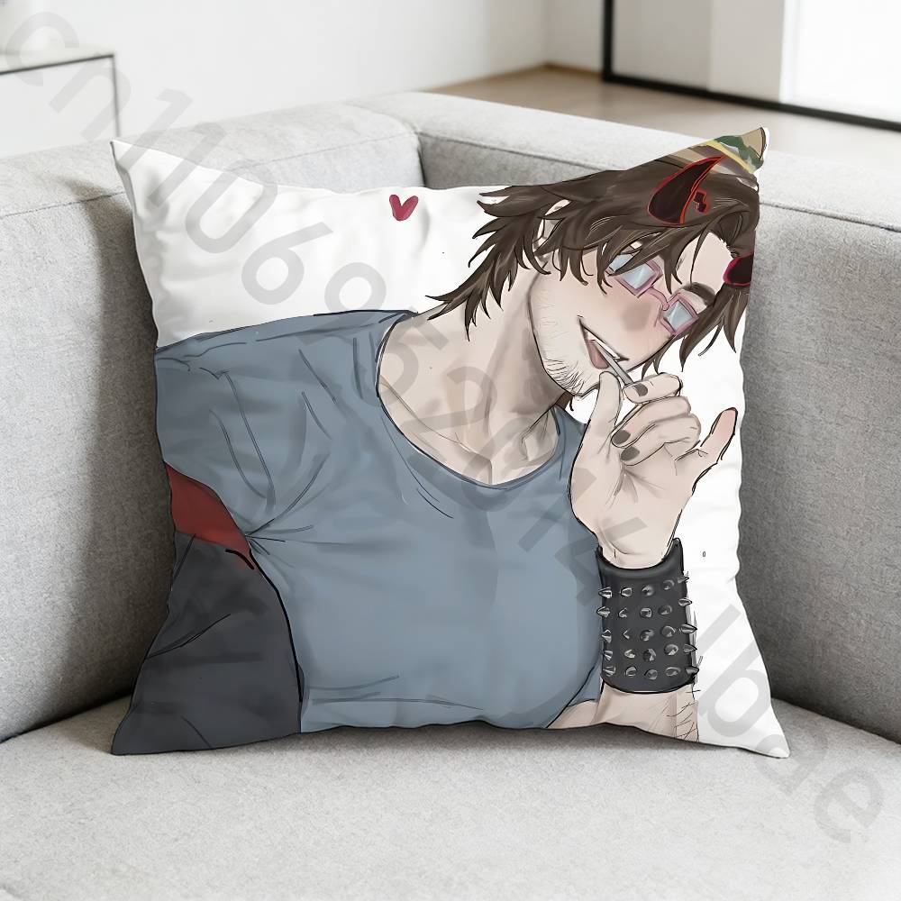 007n7 Customizable Pillow Case Square DoubleSided Printing Short Plush Sofa Cushion Cover Bedroom Bedside Pillow