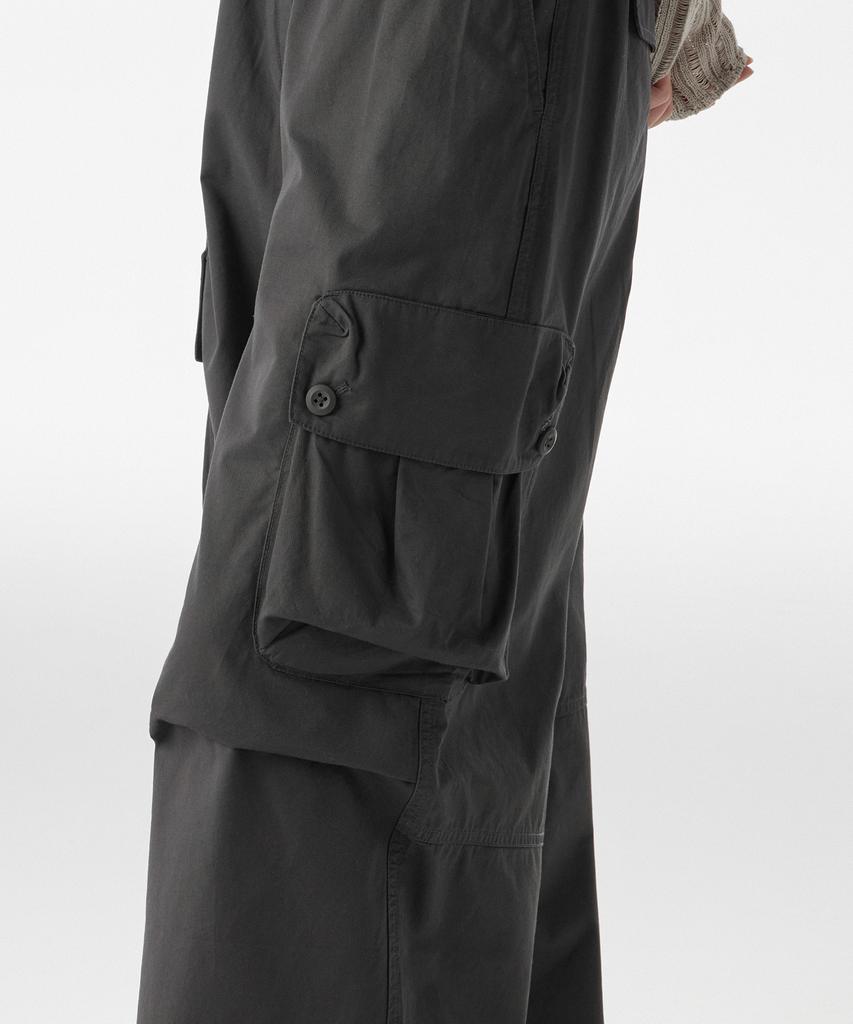 MUSINSA STANDARD WOMAN Women'S Cotton Parachute Cargo Pants [Dark Grey]
