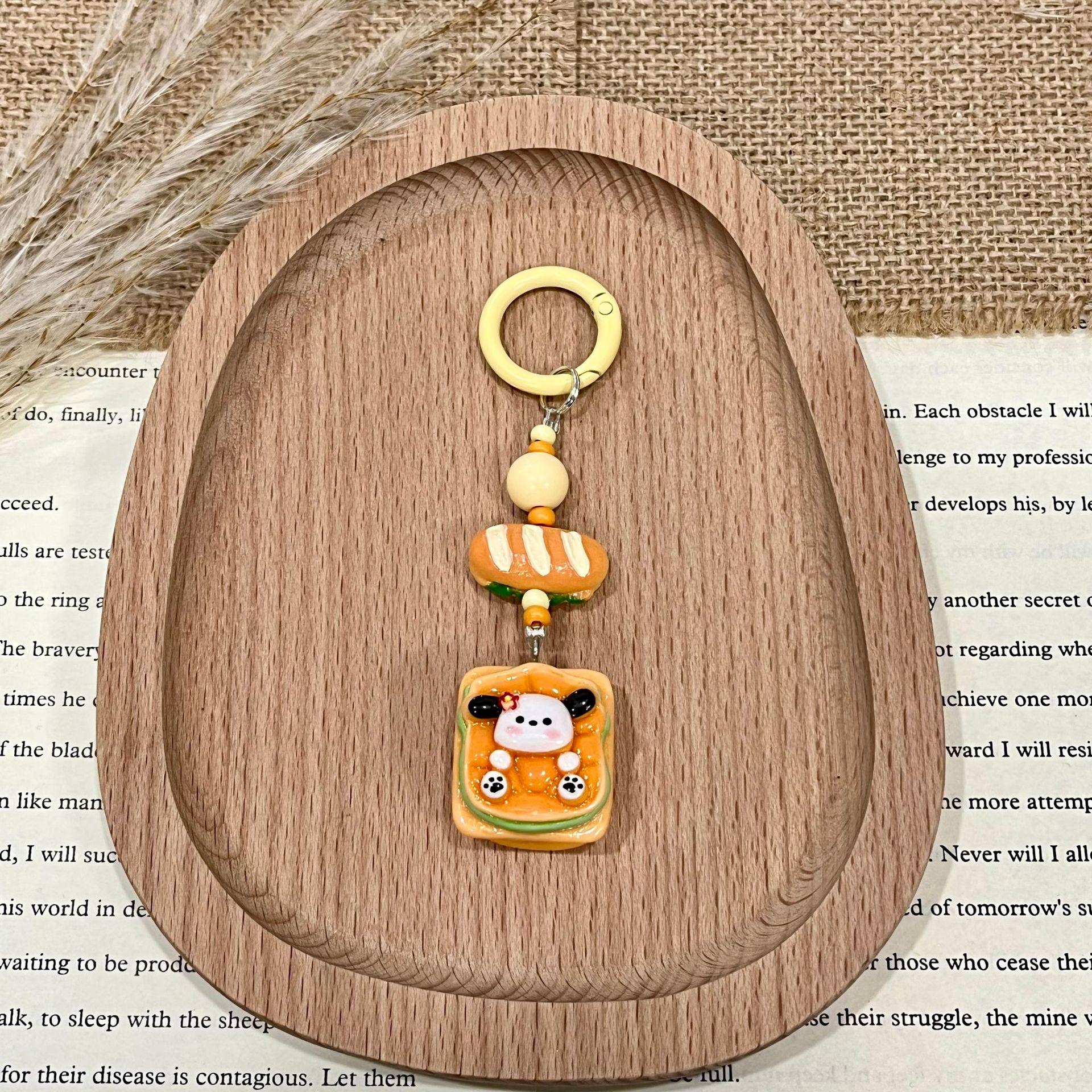 Pachacco Dog Resin Hamburger Phone Charm & Backpack Pendant