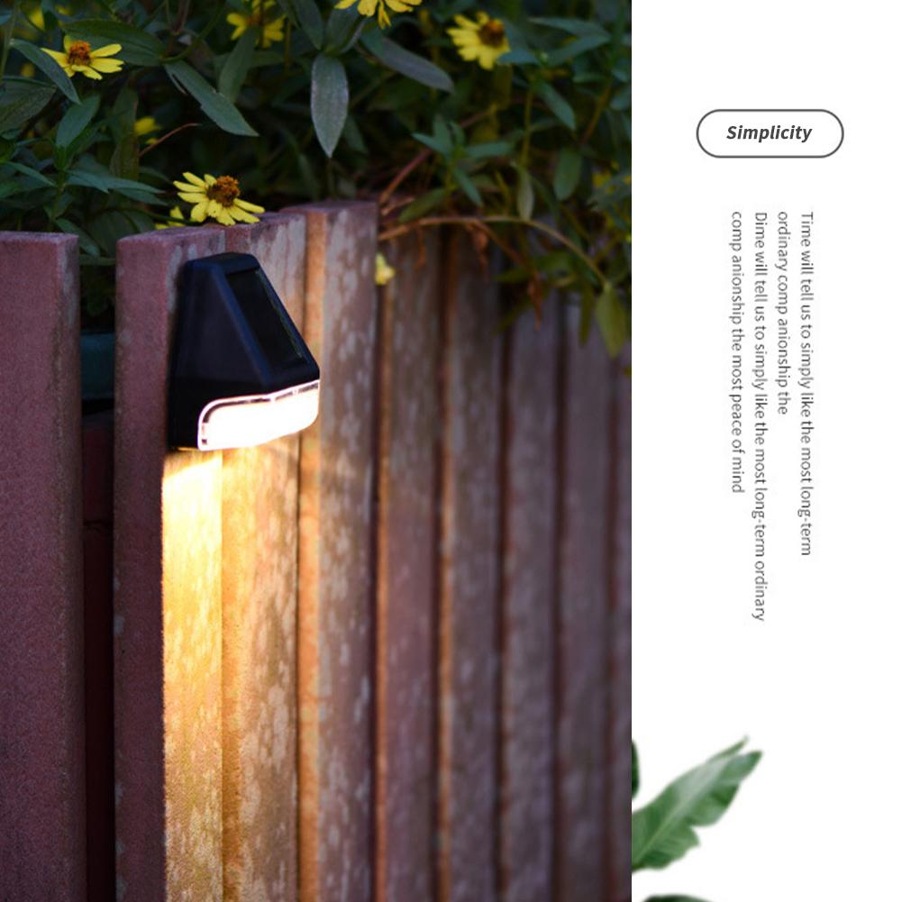 4 Pack Led Solar Deck Lights Outdoor Waterproof Step Lights Auto On/Off Fence Lamp For Stairs Step Railing Yard Patio