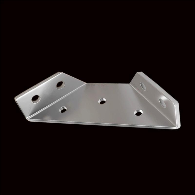 Set of 20 Triangle Mounting Connectors Stainless Steel Corner Brackets Convenient for Strengthening Furniture Joints