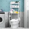 Bathroom Storage Rack, No-Drill, Floor-Standing, for Toilet & Washing Machine Areas