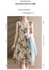 Elegant Chiffon Summer Dress Set for Mature and Elderly Women - Stylish Two-Piece Skirt Ensemble