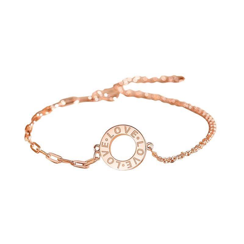 Tancise 925 Sterling Silver Cyrkon Bransoletka Biżuteria Geometryczny łańcuszek z koralików Link Bransoletki Moda Grzywny prezent ślubny dla dziewczyny Kobiety