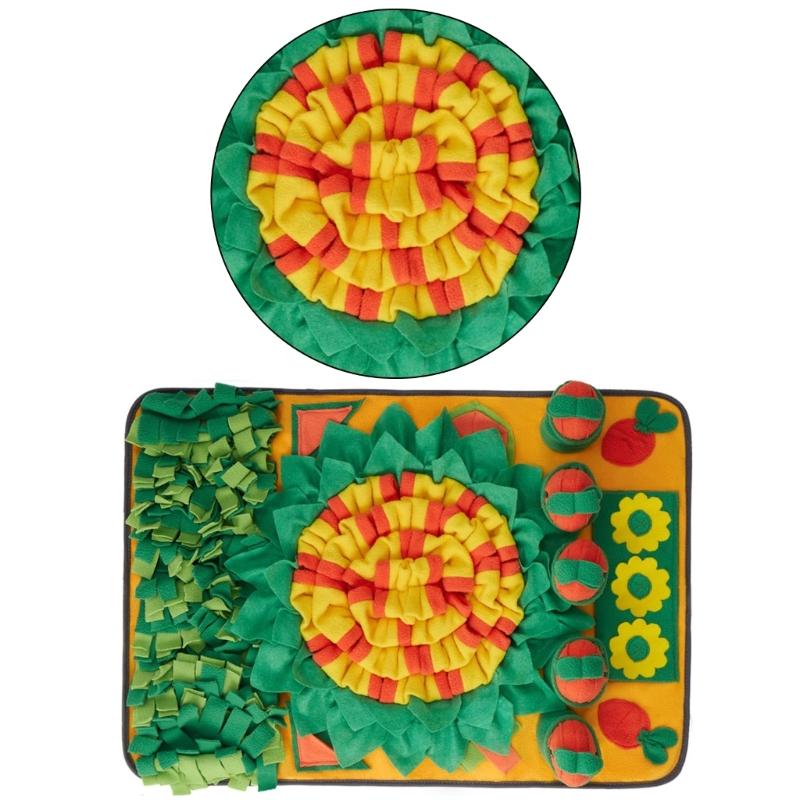 Colorful Snuffle Pad Feeding Mat For Various Dog Encourages Natural Foraging Instincts Through Scent Training Activity