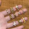 Medieval Vintage~ Advanced Texture Flash Diamond Retro Wide Version Ring Niche Design Light Luxury Adjustable