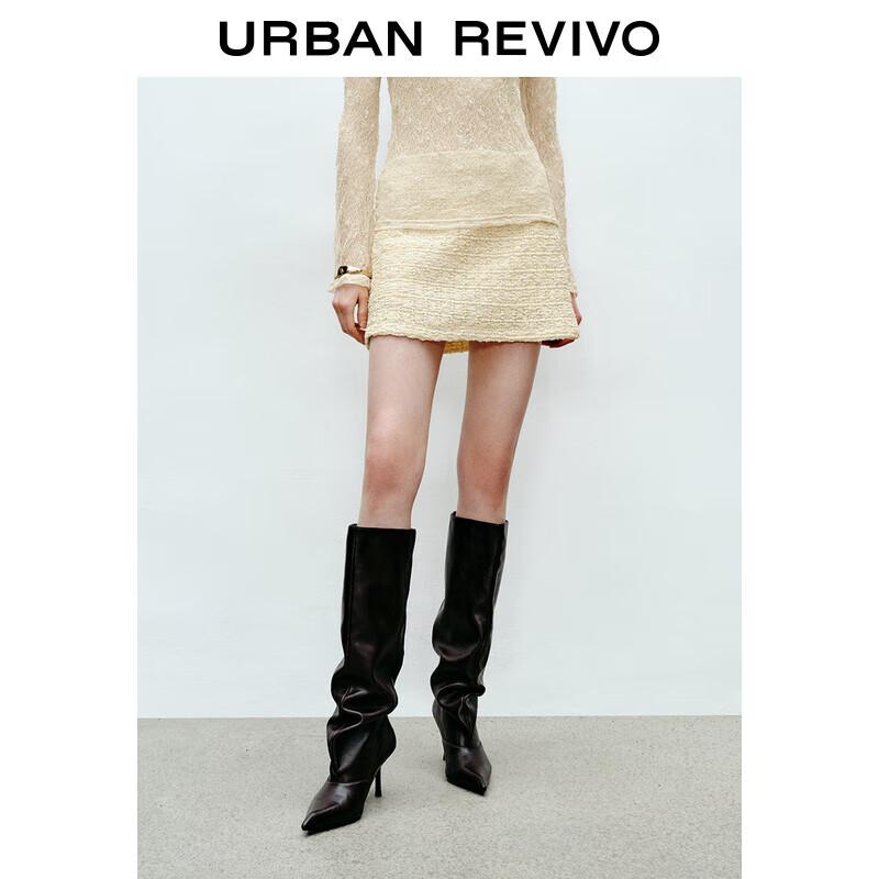 UR Women s Textured A-Line Mini Skirt M