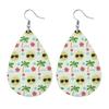 Summer Fashion Lightweight Faux Leather Earrings for Women Fruit Leaf Beach Teardrop Drop Dangle Earrings Jewelry Gift Wholesale