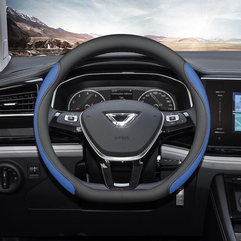 Universal Non-Slip Steering Wheel Cover for Jetta VS5, VS7, VA3 - Lightweight, Ultra-Thin, All-Season.