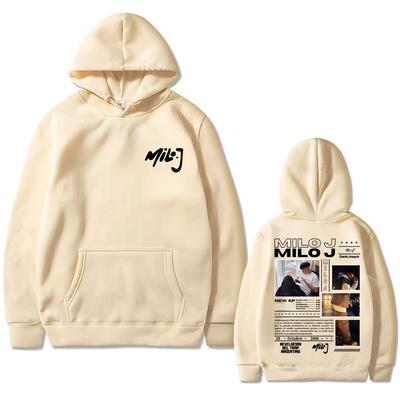 Rapper Milo J 111 Men's Patterned Hoodie Hip-hop Style Hoodie Casual High-quality Hoodie