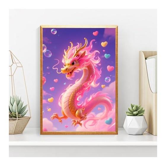Fluid dragon diamond art 5D mosaic art diamond bead painting kit DIY/handmade painting handicraft kit diamond painting bead art handicraft kit (311)