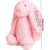 Conejo de Peluche Super Suave Personalizado, Regalo Personalizado con Nombre Bordado en la Oreja para Pascua, Regalo para Baby Shower, Regalos de Cumpleaños Lindos