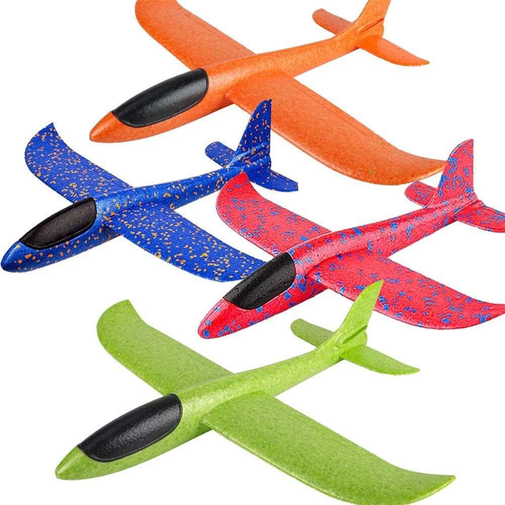 1PC Large Foam Plane Glider Hand Throw Airplane EPP Light Up Flight Glider Outdoor Flying Toy Gifts for Children Boys Girls