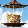Pavilion Shape Hanging Bird Feeder Large Capacity Hummingbird Feeder  Courtyard