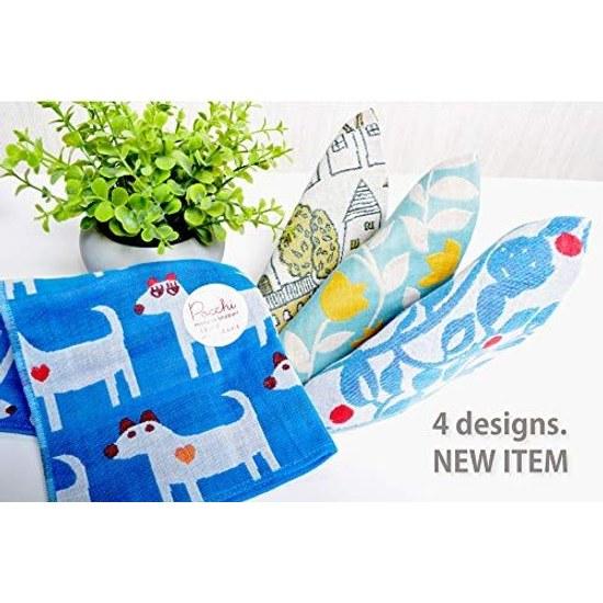 Japanese-made Imabari Towel 3-layer Gauze Handkerchief (Cat) Pocchi Return Gift Small Retirement Thank You Greeting Brand Ladies Kids Present Baby Day
