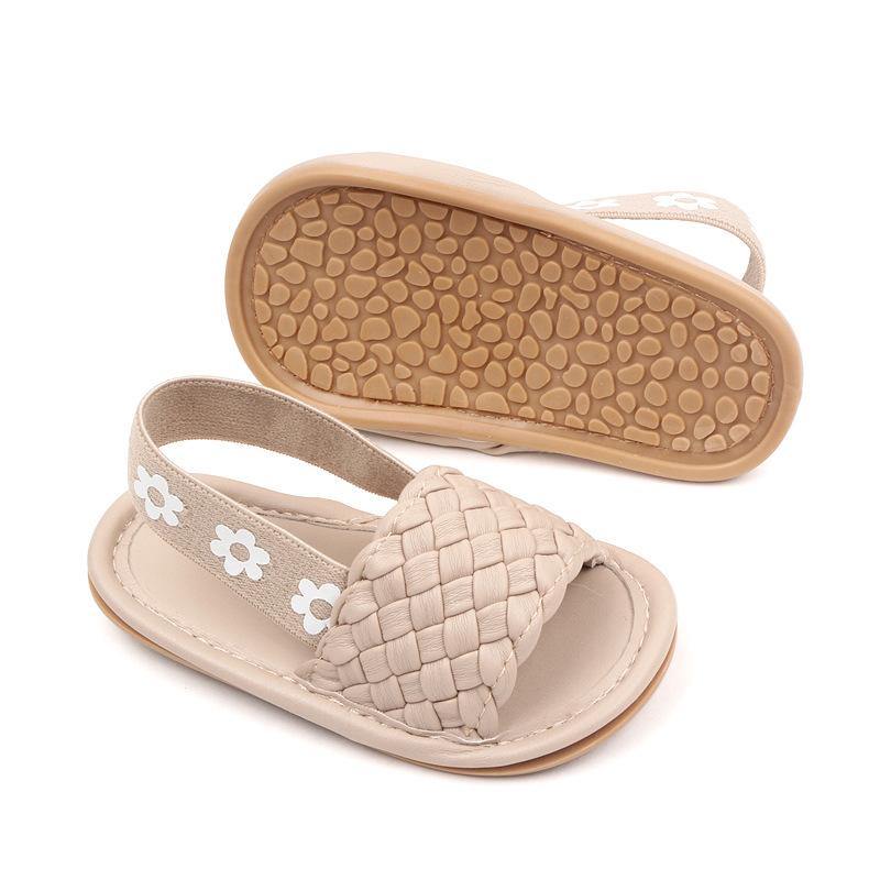 Baby Girls Sandals Ruffle Bowknot Premium Soft Sole Anti-Slip Open Toe Breathable Summer Outdoor First Walker Shoes Baby Sandals