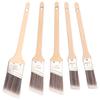 Wood Angled Sash Paint Brush Set Verstaile Wood Handle Paint Brushes Set Easy To Use Short Cut Angle Sash Tool for Painter