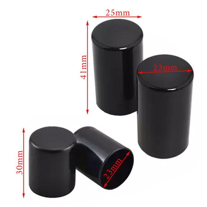 Caches pour kit d’amarrage 4-points - Harley-Davidson Touring 2009-2025 - Noir - Fixation magnétique - Compatible OEM